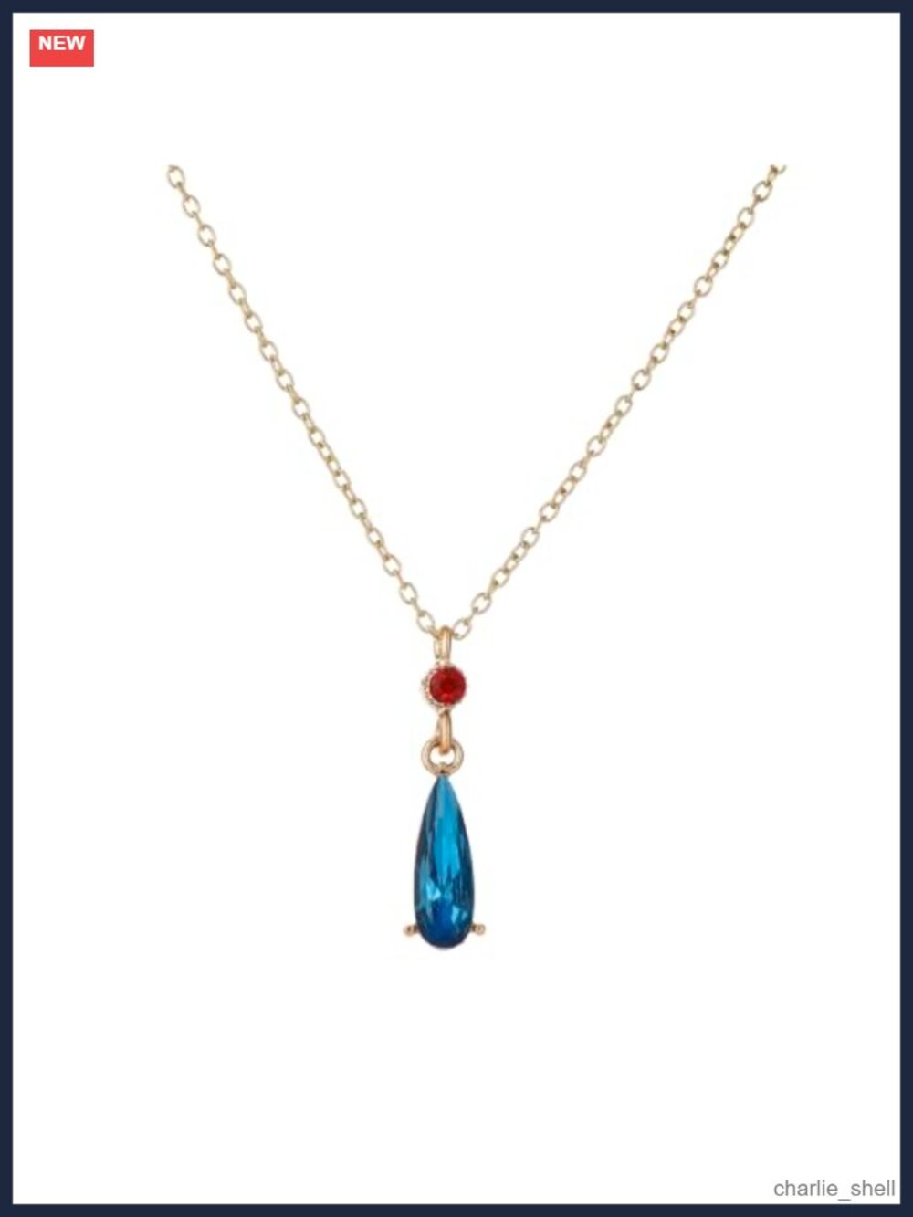 Teardrop Necklace Costume Jewelry Cosplay Accessory